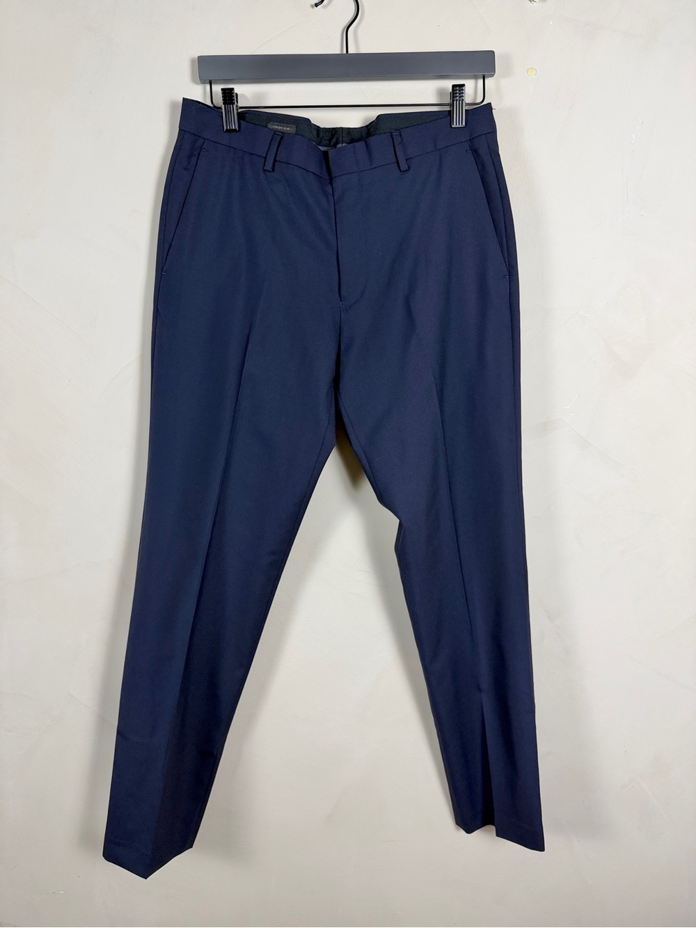 J.Crew Ludlow Slim Navy Wool Flat-Front Dress Pants Men’s 32×32
